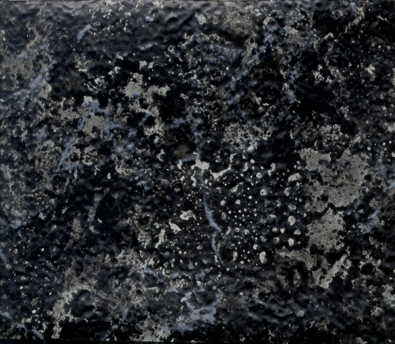 Black and Grey vinyl marble flooring.  Click image to enlarge.