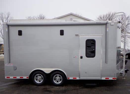 Custom 16' Millennium Motorcycle Enclosed Trailer