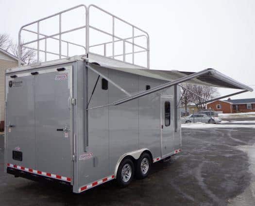 Custom 16' Millennium Motorcycle Enclosed Trailer