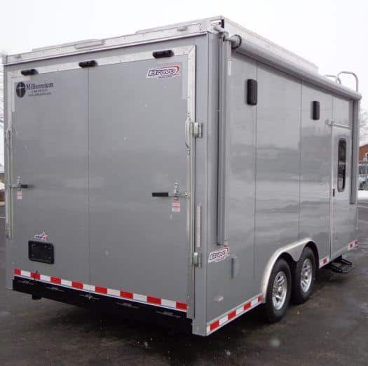 Custom 16' Millennium Motorcycle Enclosed Trailer