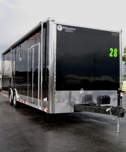 Custom 28' Millennium  Auto Master Enclosed Trailer Recessed E-Track