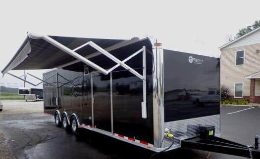 32' Custom Millennium Enclosed Trailer Toy Hauler Sleeps 6!