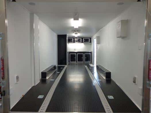 24' Custom Millennium Silver Enclosed Trailer w/Observation Deck