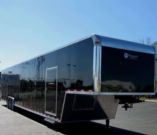 Custom 53' Millennium Enclosed Gooseneck Trailer w/Ramp Overs