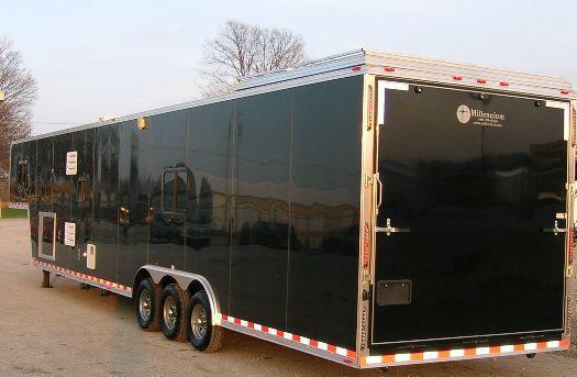 Custom Command Center Enclosed Gooseneck Trailer