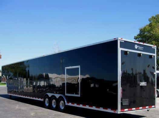 Custom 53' Millennium Enclosed Gooseneck Trailer w/Ramp Overs