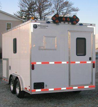 Custom Fiber Optic Splicing Enclosed Trailer