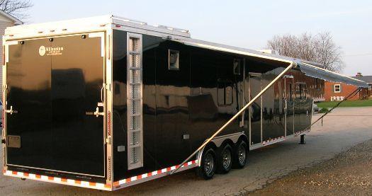 Custom Command Center Enclosed Gooseneck Trailer