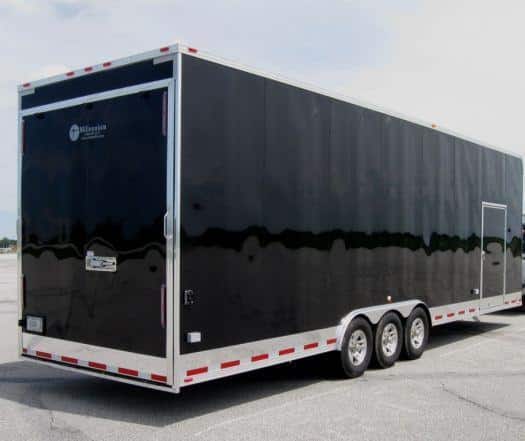 32' Millennium Enclosed Car Trailer w/Custom Ramp Overs