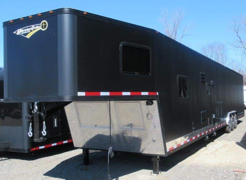 Custom Orders Only 2020 Black Out 48' Millennium Trailer w/14'D +8' Living Quarters