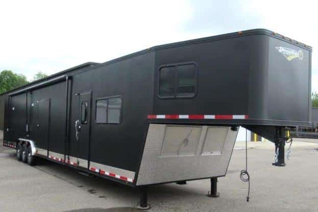 Custom Orders Only 2020 Black Out 48' Millennium Trailer w/14'D +8' Living Quarters