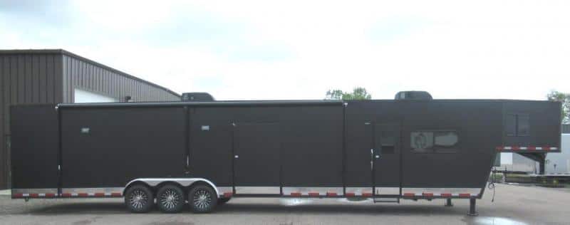 Custom Orders Only 2020 Black Out 48' Millennium Trailer w/14'D +8' Living Quarters