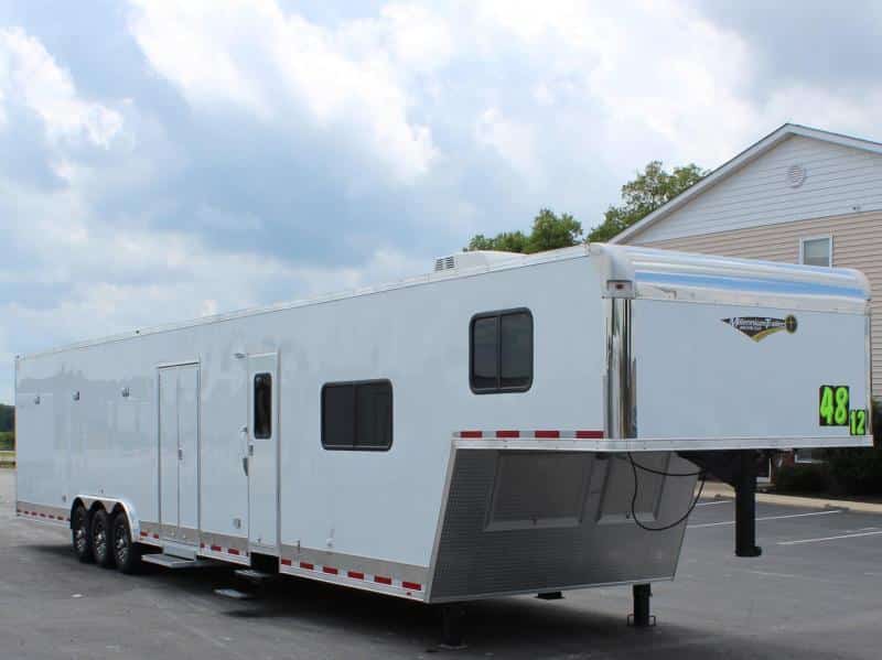 Enclosed Trailer with Living Quarters 48'  2023 Gooseneck Sleeps 4 In-Production Special