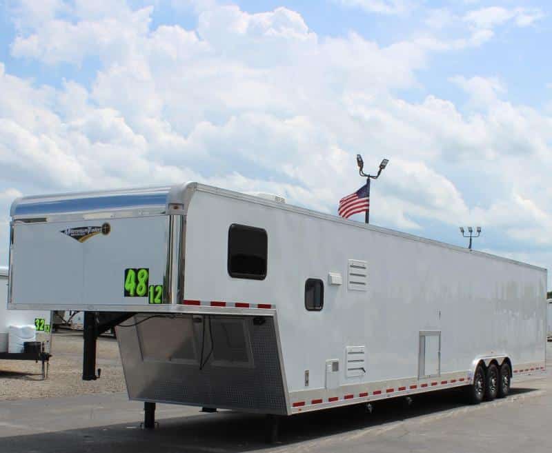 Enclosed Trailer with Living Quarters 48'  2023 Gooseneck Sleeps 4 In-Production Special
