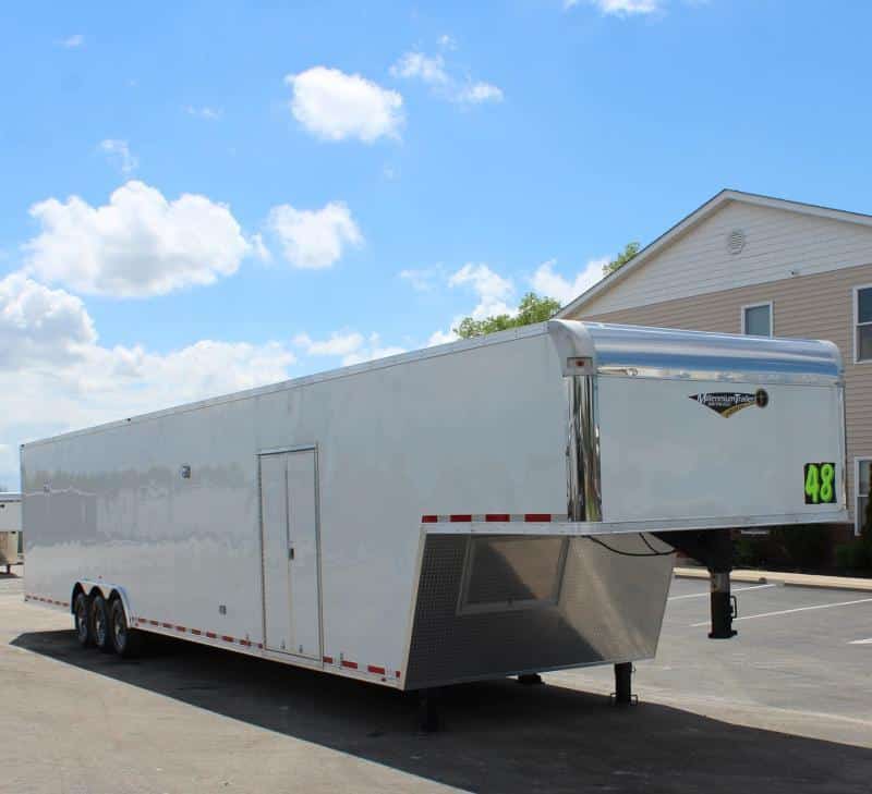 Gooseneck Enclosed Trailer 160' Dble Row Recessed ETrack 2023 48' w