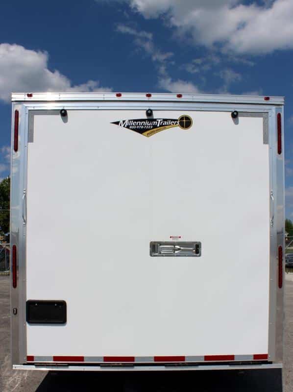 Gooseneck Enclosed Trailer Full Bathroom w/Corner Shower  2023 44' Black Cabinets & Tapered Nose (Not Shown) In-Production Special