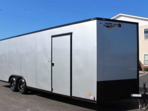 Enclosed Car Hauler Trailer 2022 24' Black Out Pkg. Lighted Rear Wing