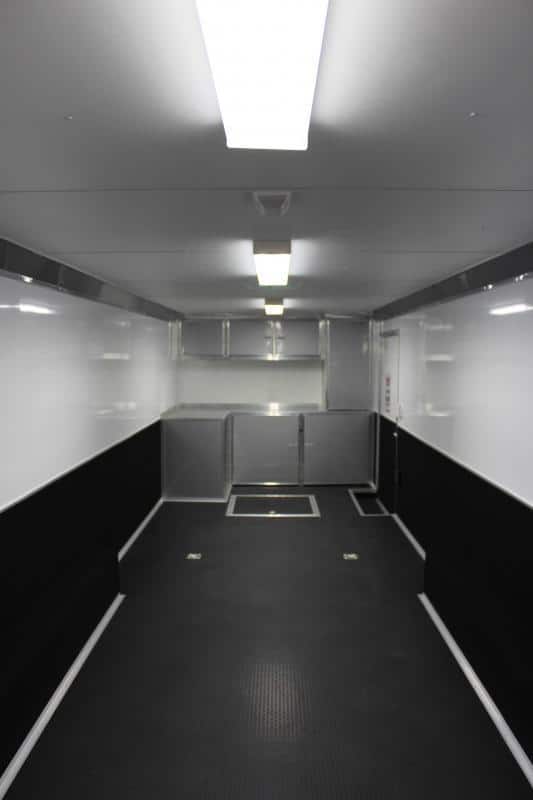 Enclosed Car Trailer For Sale 30' Rear Wing Finished Interior Spread Axles & More!