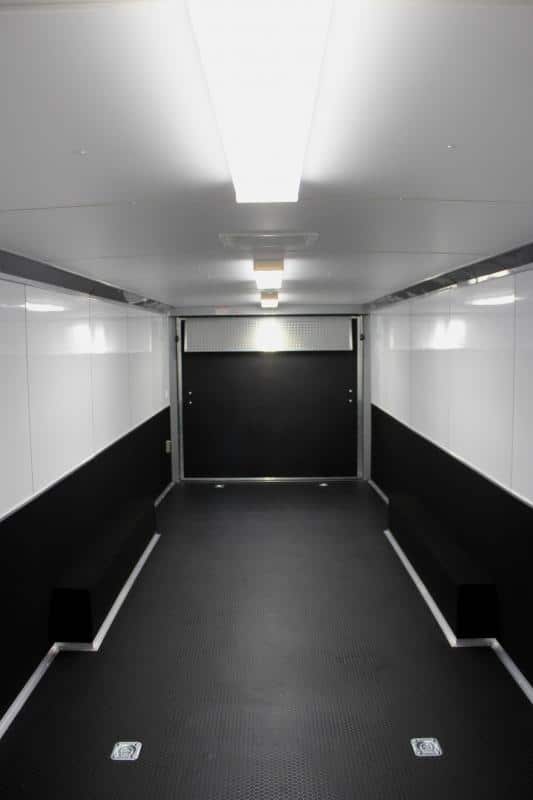 Enclosed Car Trailer For Sale 30' Rear Wing Finished Interior Spread Axles & More!