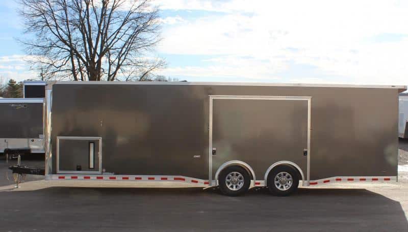 Enclosed Car Trailer 2022 28' Spread Axles Rear Wing Removable Fender! In-Production Special