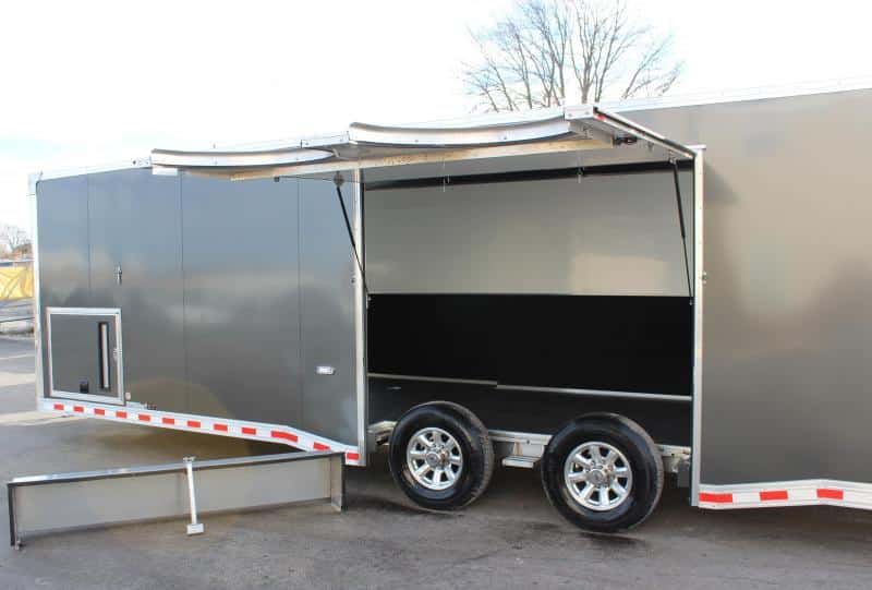 Enclosed Car Trailer 2022 28' Spread Axles Rear Wing Removable Fender! In-Production Special