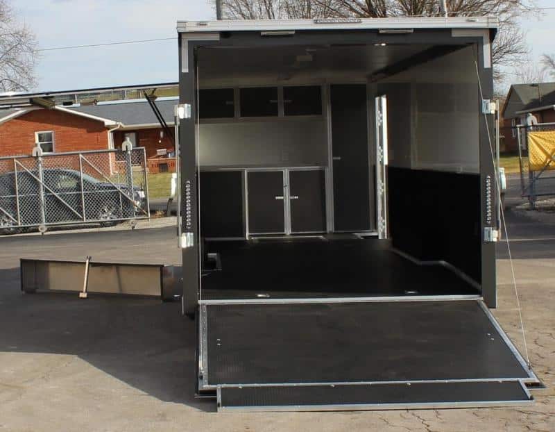 Enclosed Car Trailer 2022 28' Spread Axles Rear Wing Removable Fender! In-Production Special