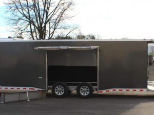 Enclosed Car Trailer 2022 28' Spread Axles Rear Wing Removable Fender! In-Production Special
