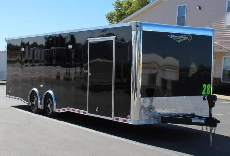 Enclosed Car Trailer 28' 2022 w/Rear Wing/Spread Axles & More!  In-Production Special