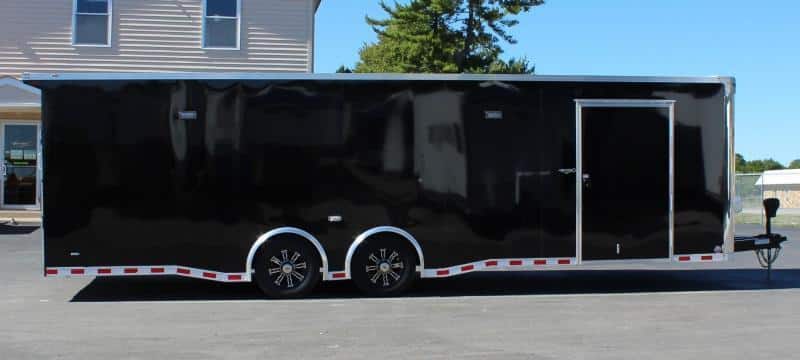 Enclosed Car Trailer 28' 2022 w/Rear Wing/Spread Axles & More!  In-Production Special