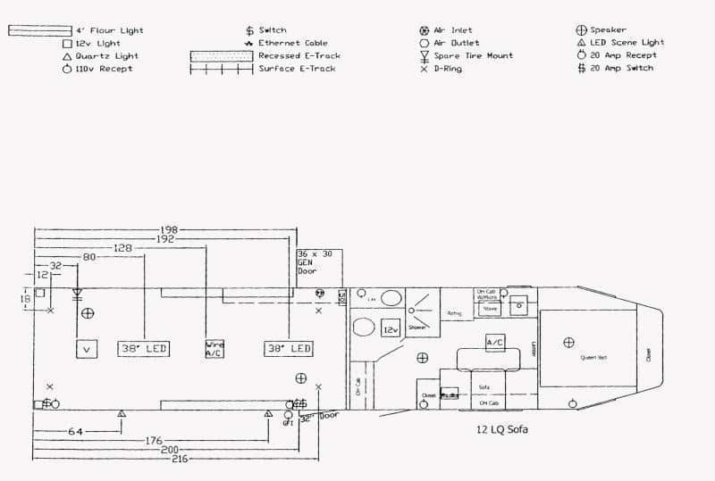 Enclosed Gooseneck Trailer with Living Quarters 44' Large Bathroom In-Production Special