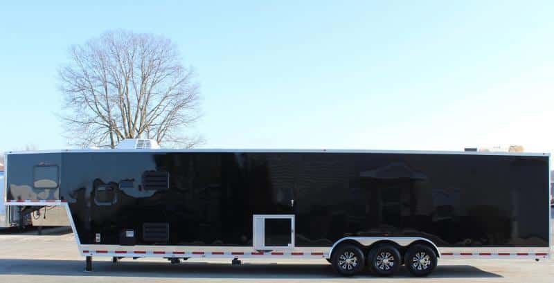 Enclosed Gooseneck Trailer with Living Quarters 44' Large Bathroom In-Production Special