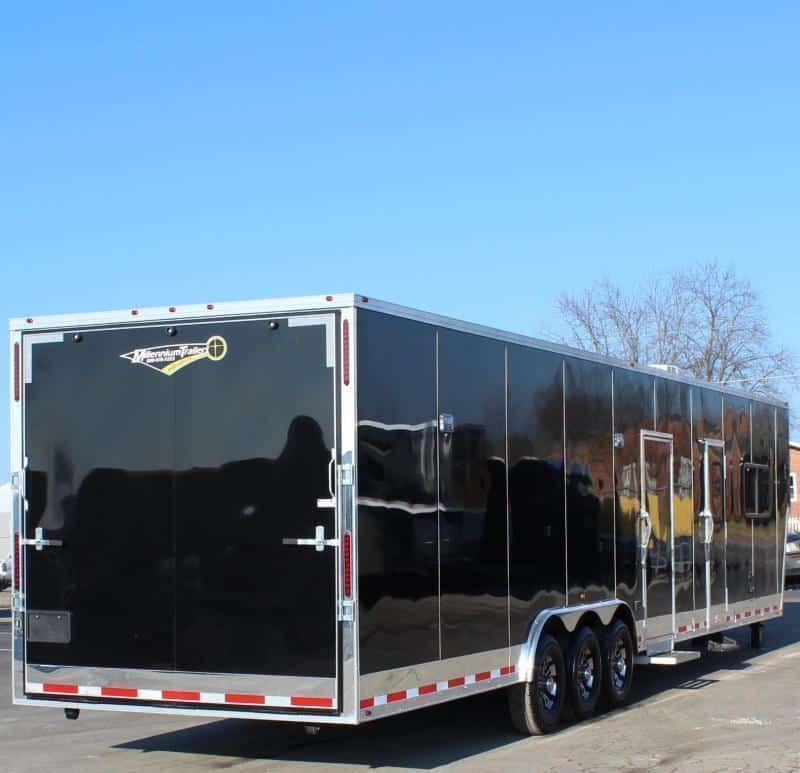 Enclosed Gooseneck Trailer with Living Quarters 44' Large Bathroom In-Production Special