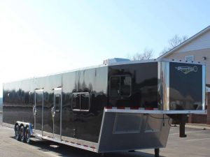 Enclosed Gooseneck Trailer with Living Quarters 44' Large Bathroom In-Production Special