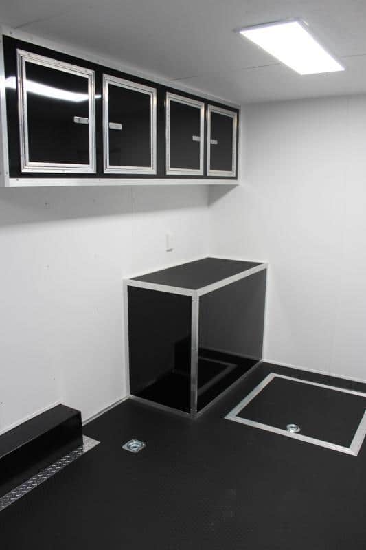 Enclosed Gooseneck Trailer with Living Quarters 44' Large Bathroom In-Production Special