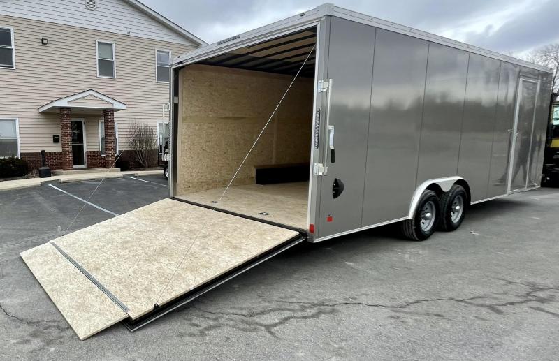 Enclosed Car Trailer 2022 24' V-Nose & Ramp Door