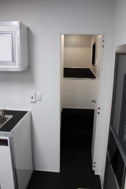 Enclosed Trailer with Mini Living Quarters 40' Millennium Silver GN Race Trailer