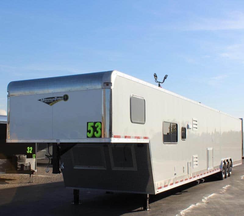 Enclosed Car Trailer with Living Quarters For Sale 53' w/24' LQ/ SLEEPS 8