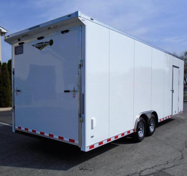 Enclosed Car Trailer 2023 24' Ramp Door Rear Wing 7 ft. 6 in. Interior