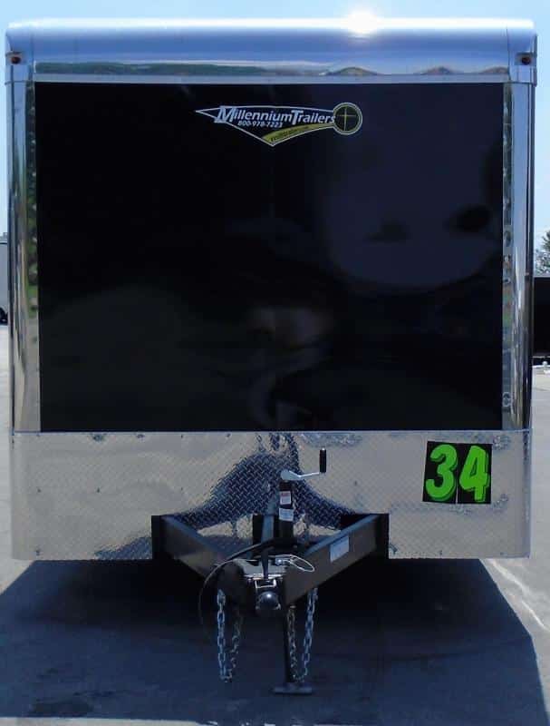 Enclosed Car Trailer 34' 3/6K Spread Axles Wide Ramp Door  Finished Interior