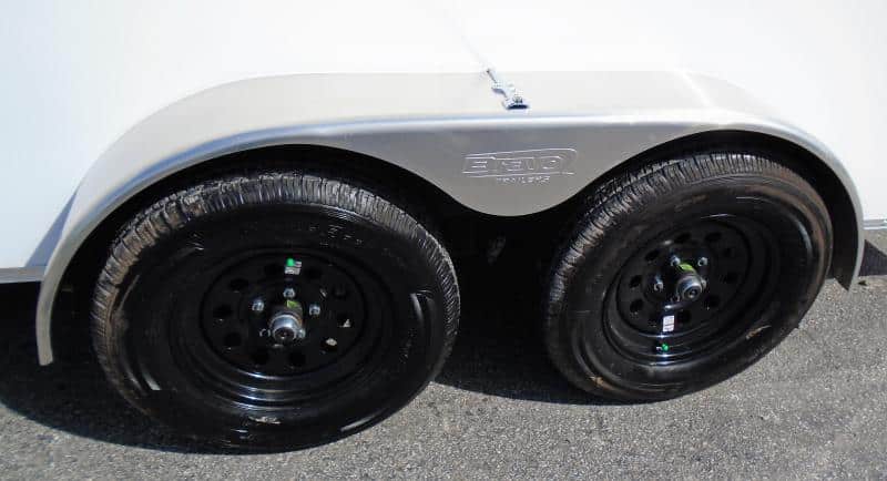 Enclosed Cargo Trailers For Sale  7'x14' 2023 Ramp Door Lighted Rear Wing