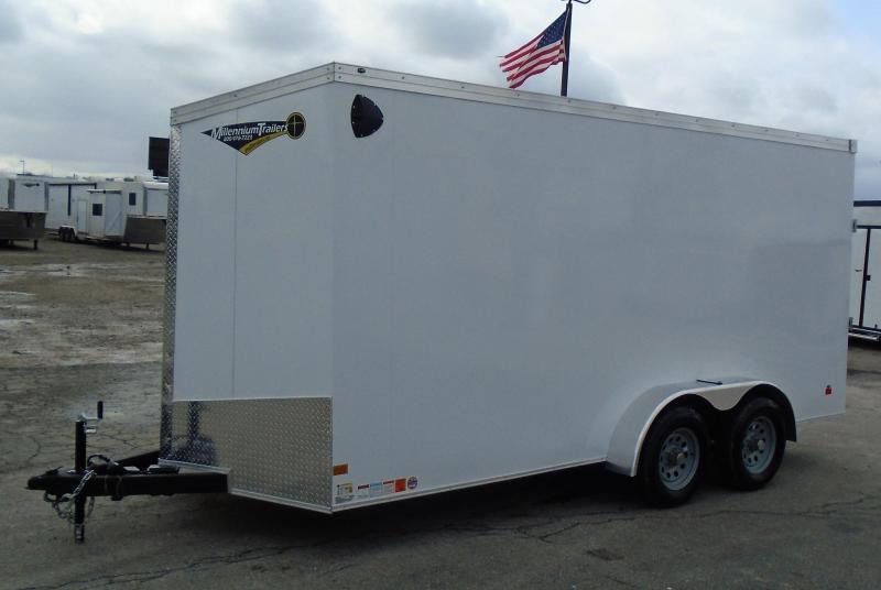 Enclosed Cargo Trailers For Sale 2022 7' X 16  Ramp Door  7' Interior