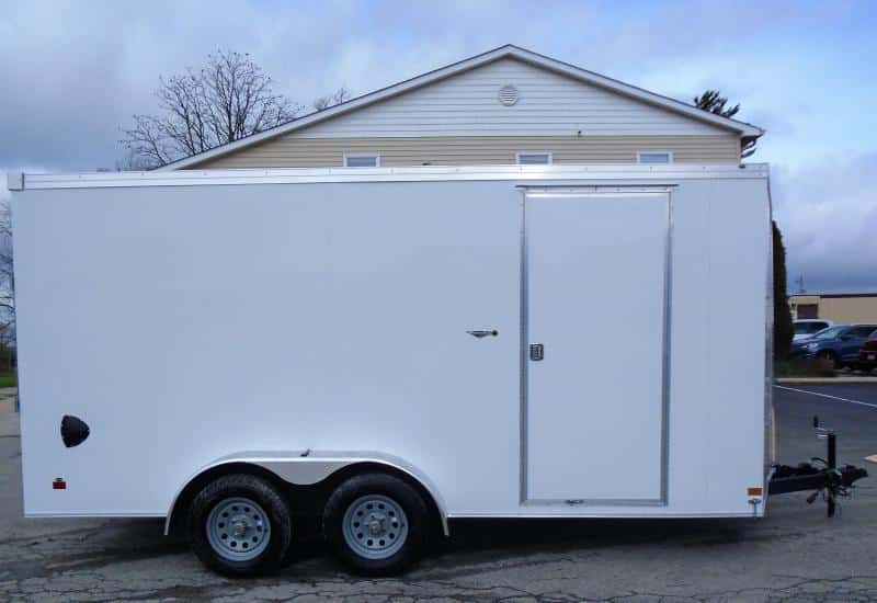 Enclosed Cargo Trailers For Sale 2022 7' X 16  Ramp Door  7' Interior