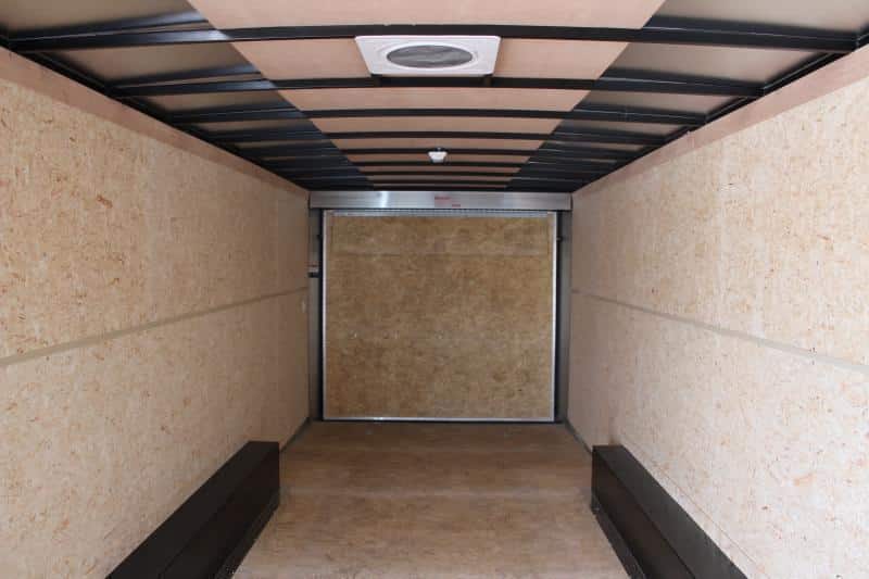 Enclosed Car Trailer 28' 2023 6k Torsion Spread Axles 7' Interior Rear Lighted Wing