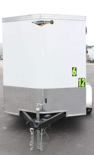 Enclosed Cargo Trailer For Sale 2022 6' x 12' Tandem Axles Ramp Door