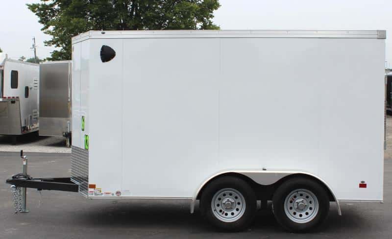 Enclosed Cargo Trailer For Sale 2022 6' x 12' Tandem Axles Ramp Door
