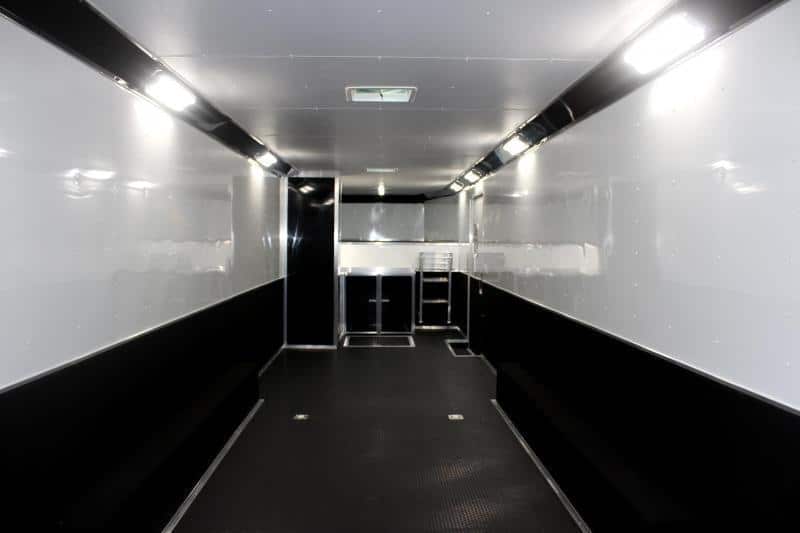 Enclosed Gooseneck Trailer 44' 2023 Tapered Nose/Spread Axles/Black Cabs