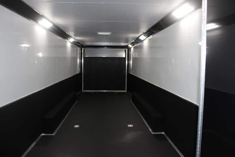 Enclosed Gooseneck Trailer 44' 2023 Tapered Nose/Spread Axles/Black Cabs