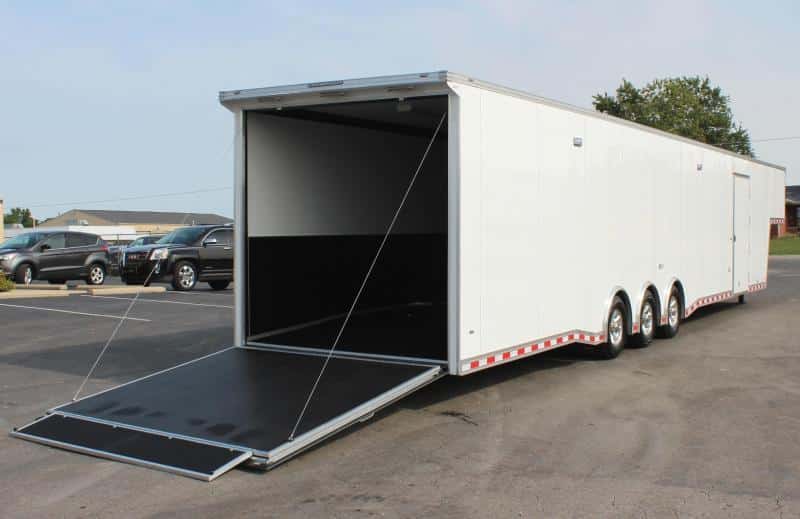 Enclosed Racing Trailer 2023 48' 92in. Wide Ramp Door - Millennium Trailers
