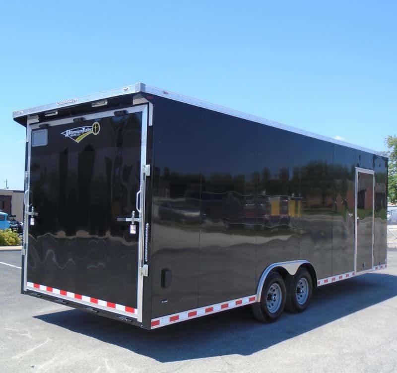 Enclosed Car Trailer 24' 2023 7 ft. 6 in. Interior & V-Nose