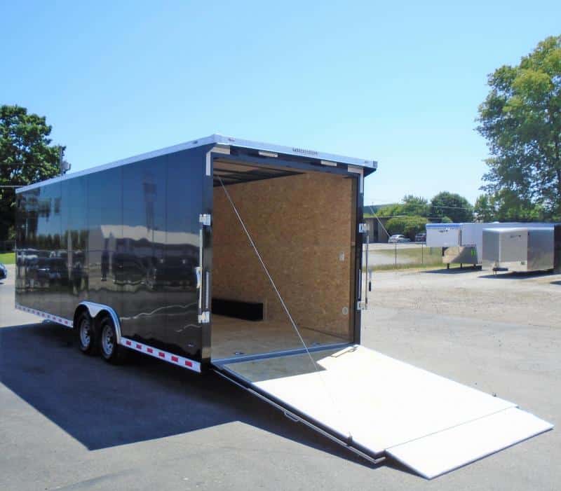 Enclosed Car Trailer 24' 2023 7 ft. 6 in. Interior & V-Nose